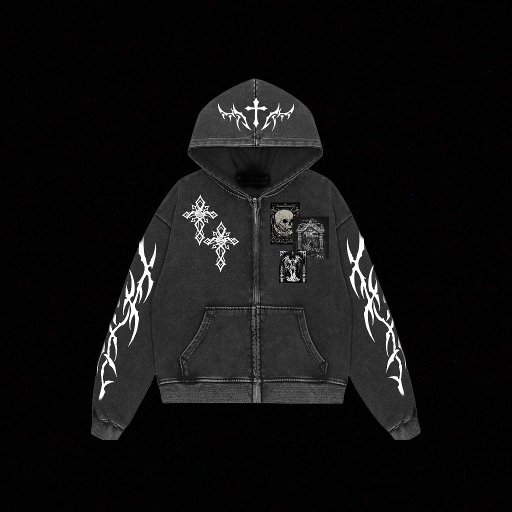 SAINTS & SINS ZIPPER HOODIE