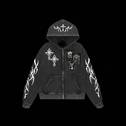 SAINTS & SINS ZIPPER HOODIE