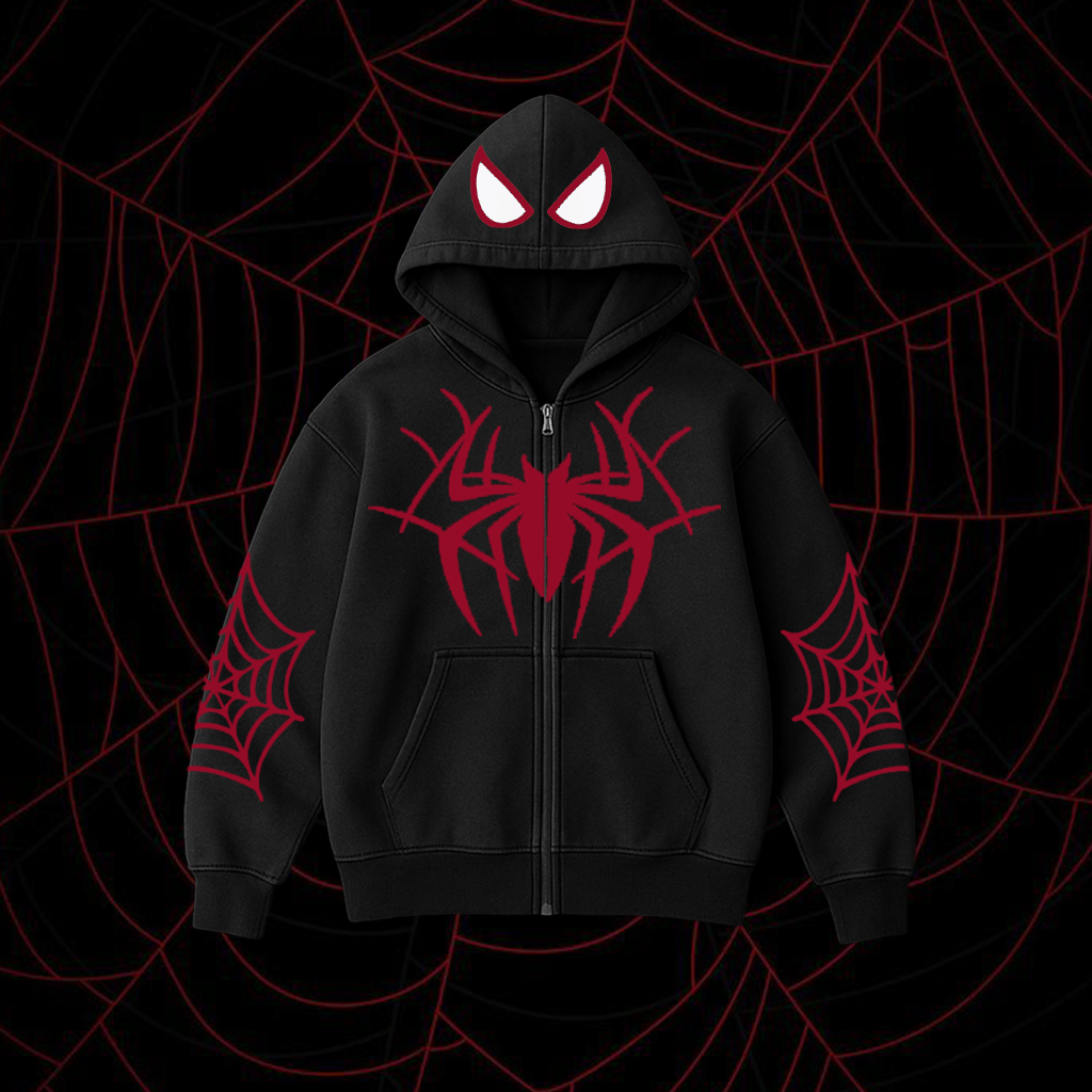 SPIDER MAN ZIPPER HOODIE